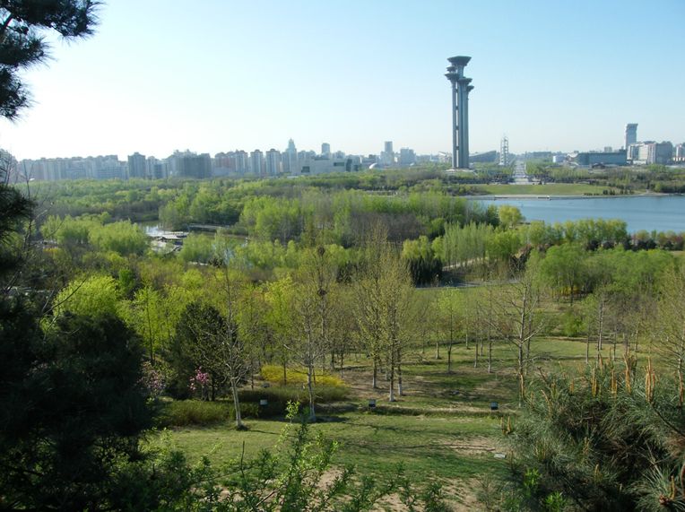 北京当之无愧北京城免费开放公园在奥运会后增设游船商卖经营和游乐车