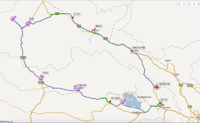 从北京出发坐小车选择向西北方向出发的自驾游线路